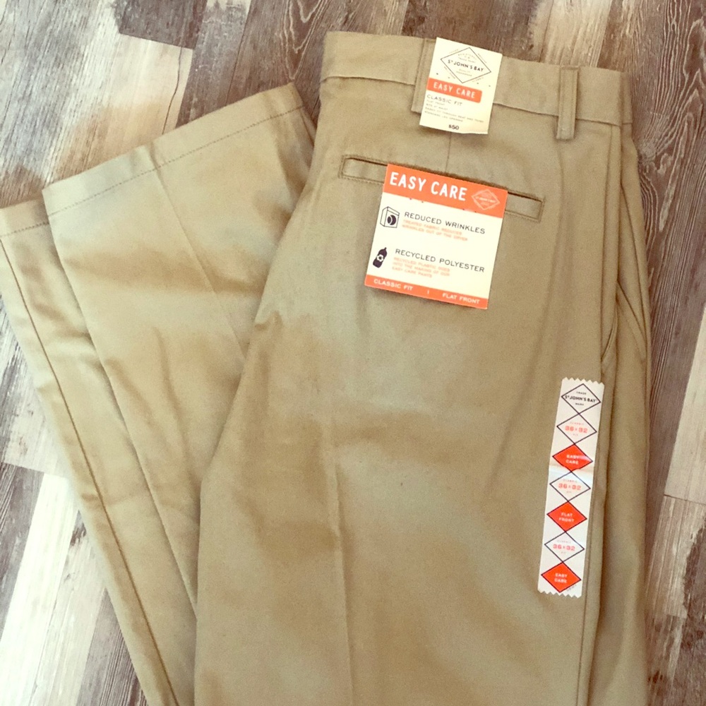 2pair!! Men’s Navy & Tan Dress Pants NWT